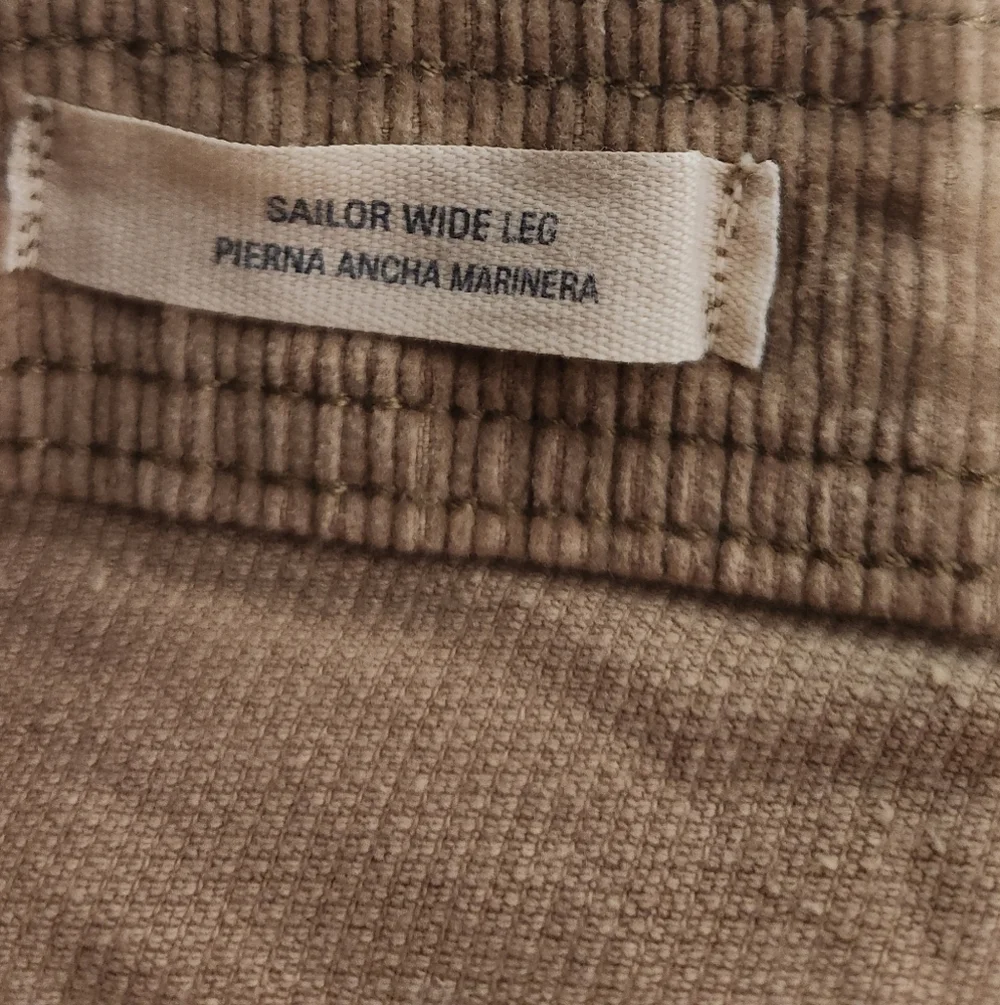 Women's High-Rise Corduroy Sailor Wide Leg Ankle Jeans Universal Thread Brown 17 - Picture 11 of 15